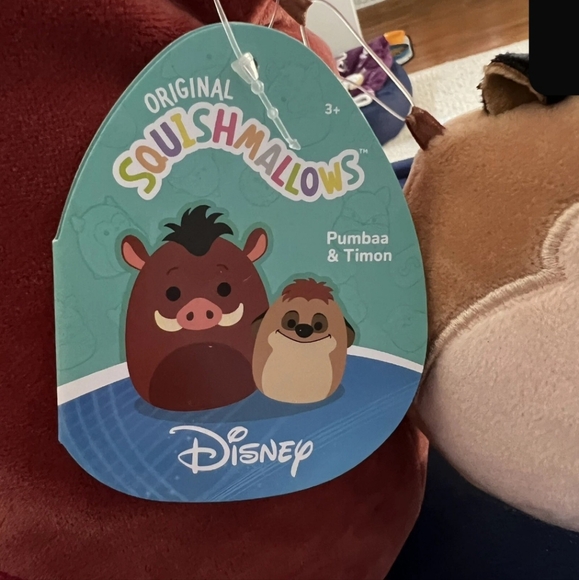 Squishmallows Jumbo The Lion King Pumbaa Timon Plush Stuffed Animal Set New NWT - Picture 3 of 3